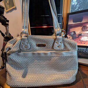 Stone Mountain Silver Woven Handbag
